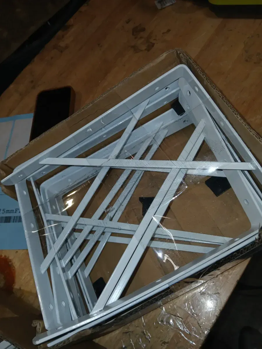 *** pack of 20 ***10 in. x 8 in. White Medium Duty Shelf Bracket - image 6