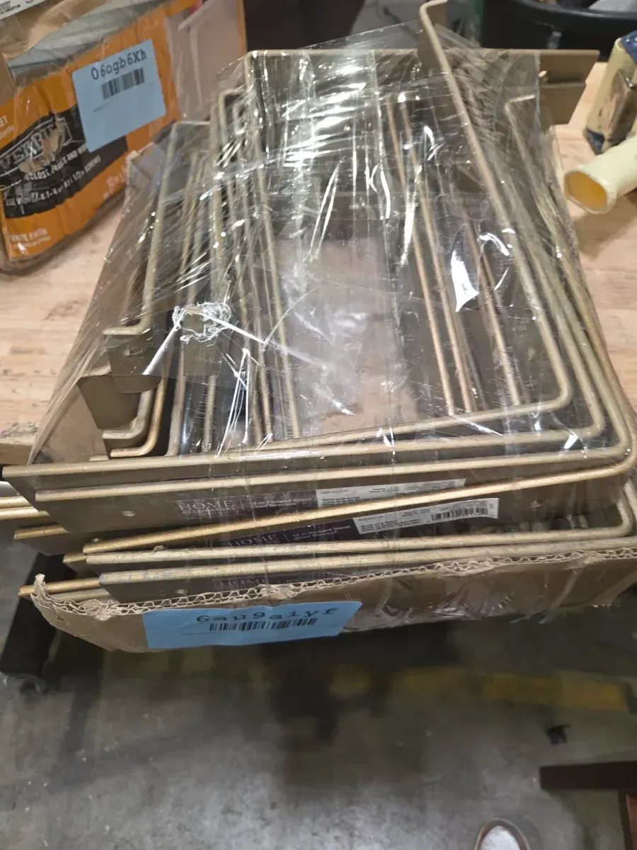 *** pack of 34***12 in. Matte Gold Steel Shelf Bracket - image 5