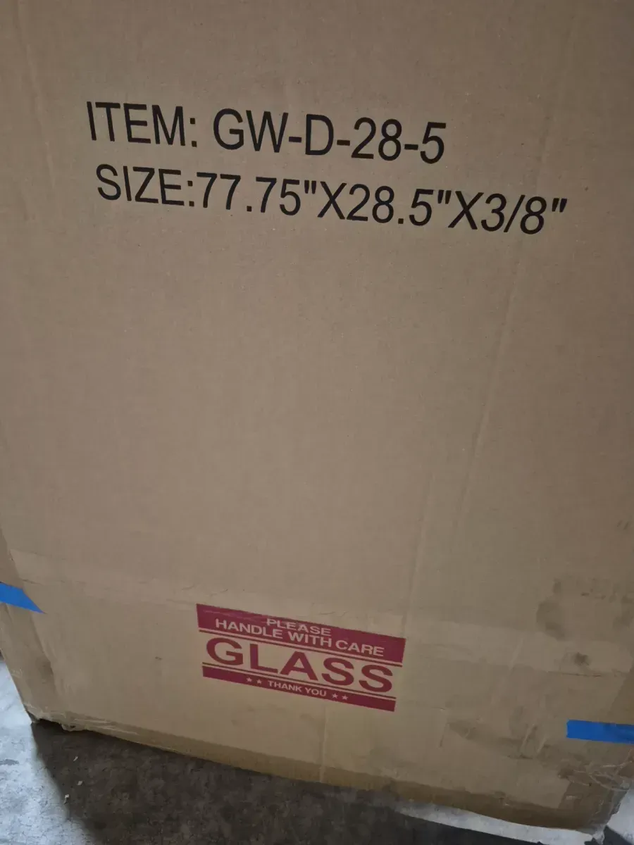 Glass Warehouse 28.5 in. W x 77.75 in. H Pivot/Hinged Frameless Shower Door in Brushed Nickel - Door Only - Width Adj 28.875 - 29.275 - image 5