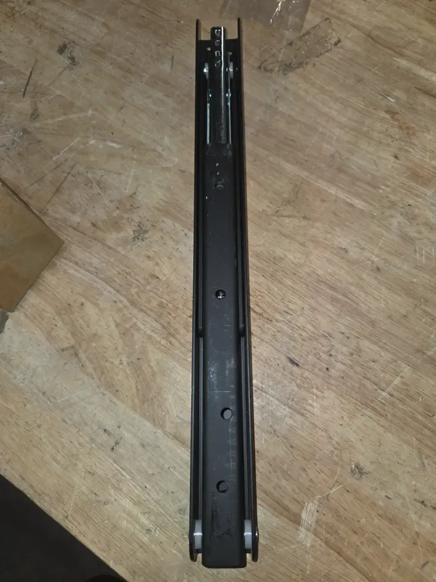 *** pack of 9***16 in. Matte Black Heavy-Duty Folding Shelf Bracket - image 3