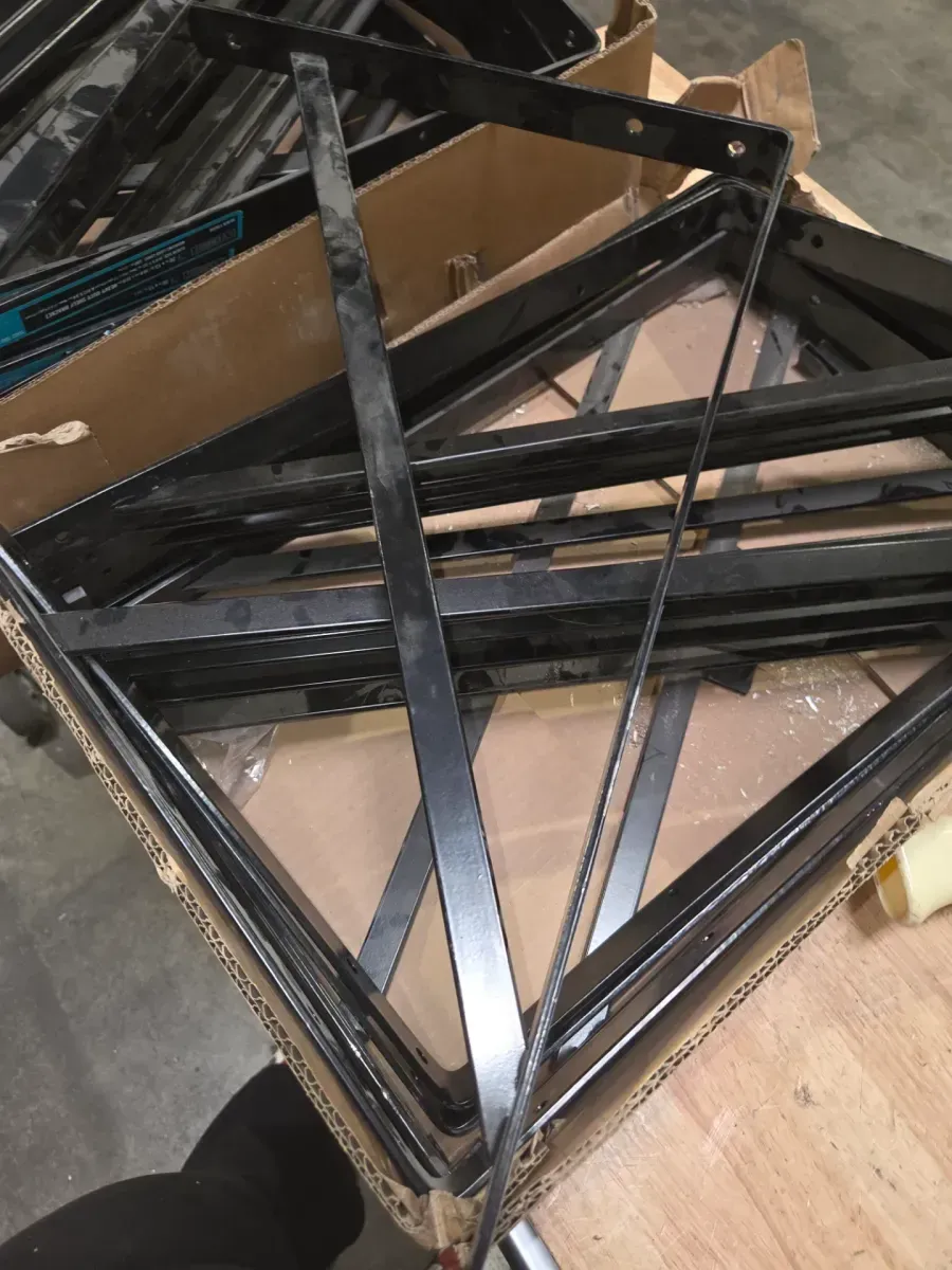 *** pack of 13***20 in. x 13 in. Black Heavy Duty Shelf Bracket - image 2