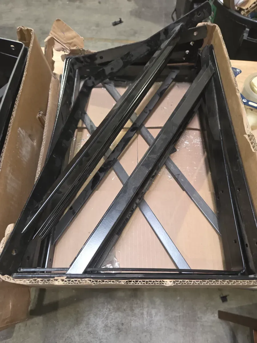 *** pack of 13***20 in. x 13 in. Black Heavy Duty Shelf Bracket - image 4