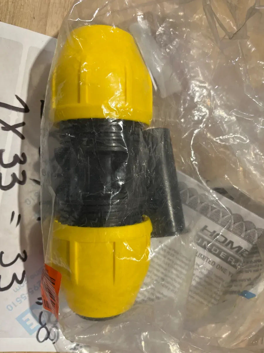 ***Box with 11 pieces of different shapes*** HOME-FLEX 1-1/4 in. IPS DR 11 Underground Yellow Poly Gas Pipe Coupler - image 1