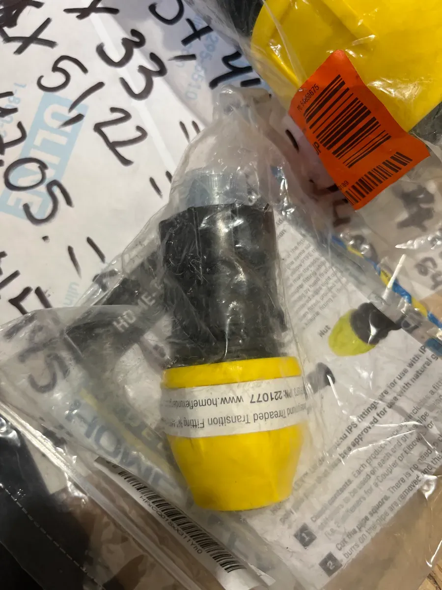 ***Box with 11 pieces of different shapes*** HOME-FLEX 1-1/4 in. IPS DR 11 Underground Yellow Poly Gas Pipe Coupler - image 4