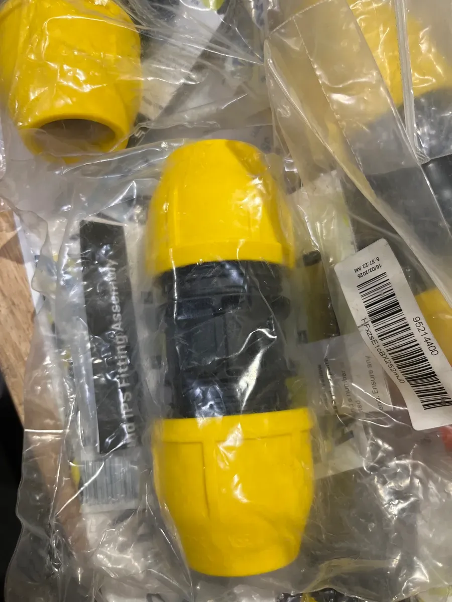 ***Box with 11 pieces of different shapes*** HOME-FLEX 1-1/4 in. IPS DR 11 Underground Yellow Poly Gas Pipe Coupler - image 5