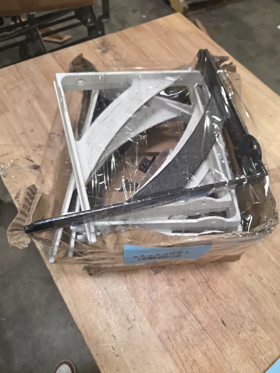*** pack of 12 mixed 6 black 6white*** 10 in. x 8 in. Vintage White Medium Duty Shelf Bracket - image 6