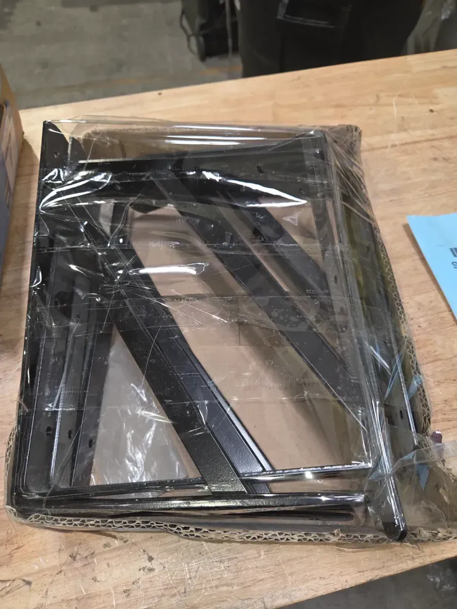 *** pack of 12***12 in. x 8 in. Black Heavy Duty Shelf Bracket - image 5