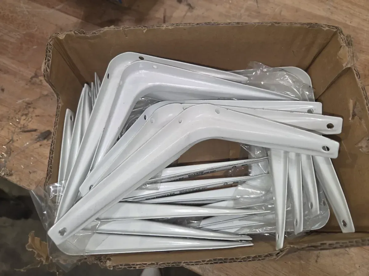 *** pack of 24***5 in. x 6 in. White Shelf Bracket - image 4