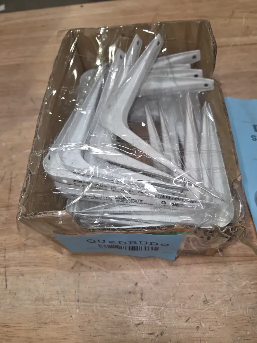 *** pack of 24***5 in. x 6 in. White Shelf Bracket - image 5