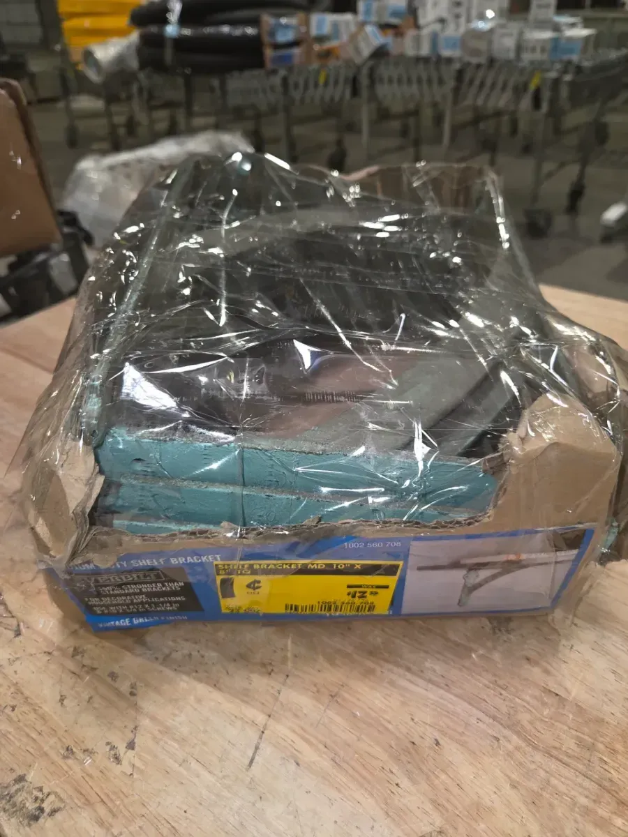 *** pack of 10***10 in. x 8 in. Vintage Green Medium Duty Shelf Bracket - image 5