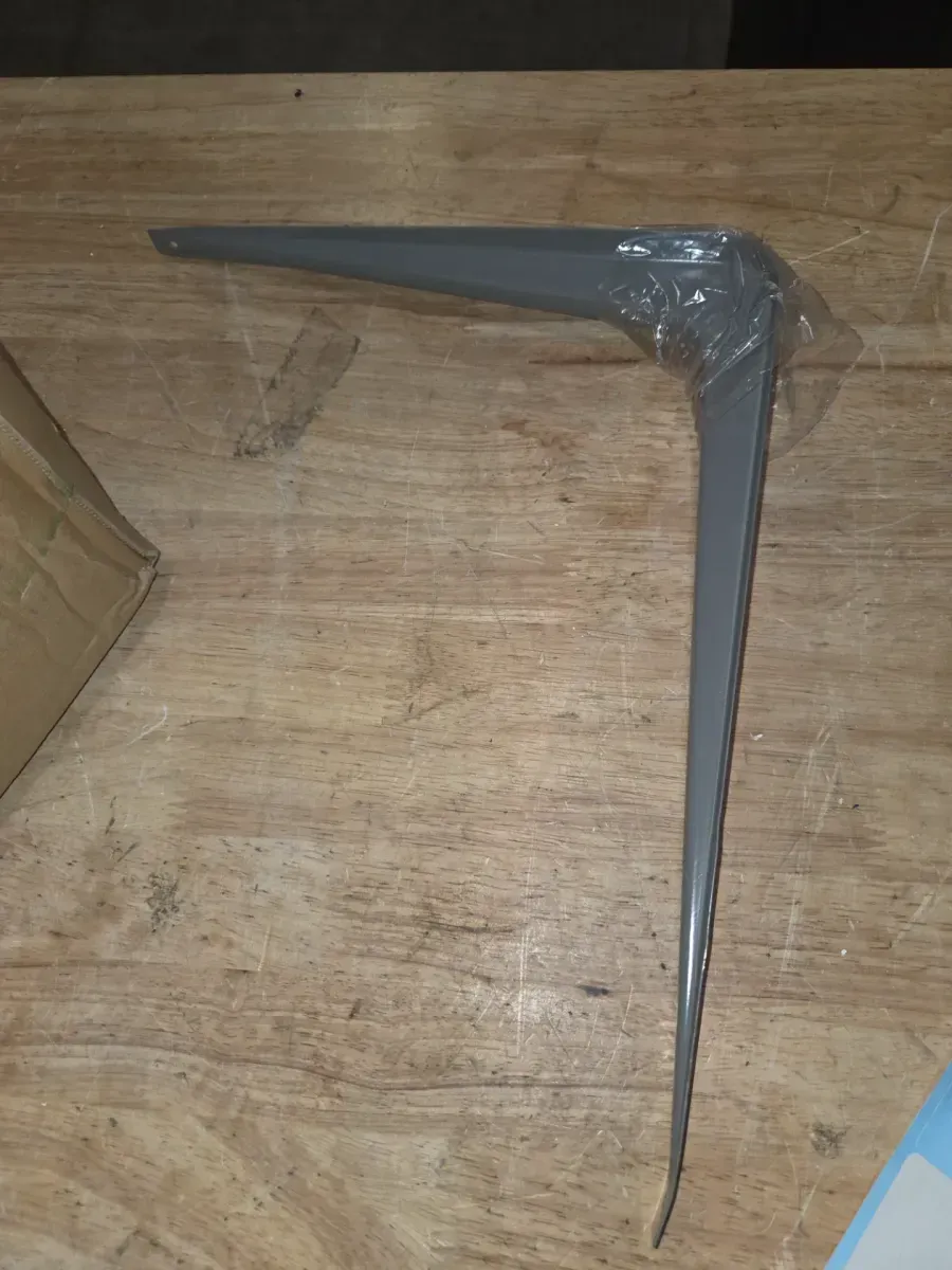 *** pack of 25***12 in. x 14 in. Gray Shelf Bracket - image 3