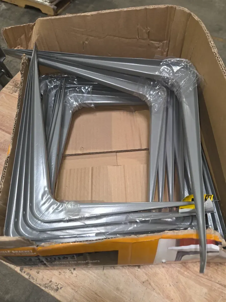 *** pack of 25***12 in. x 14 in. Gray Shelf Bracket - image 4