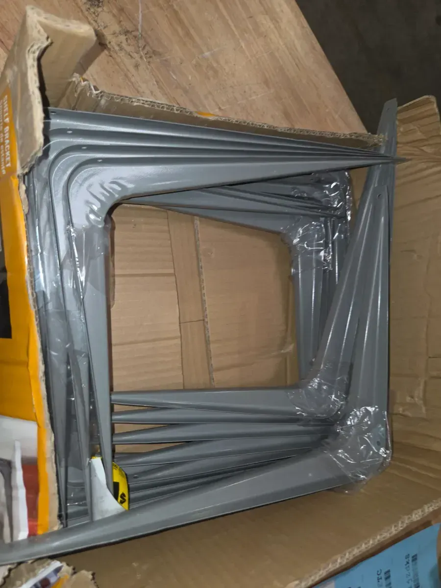 *** pack of 25***12 in. x 14 in. Gray Shelf Bracket - image 5