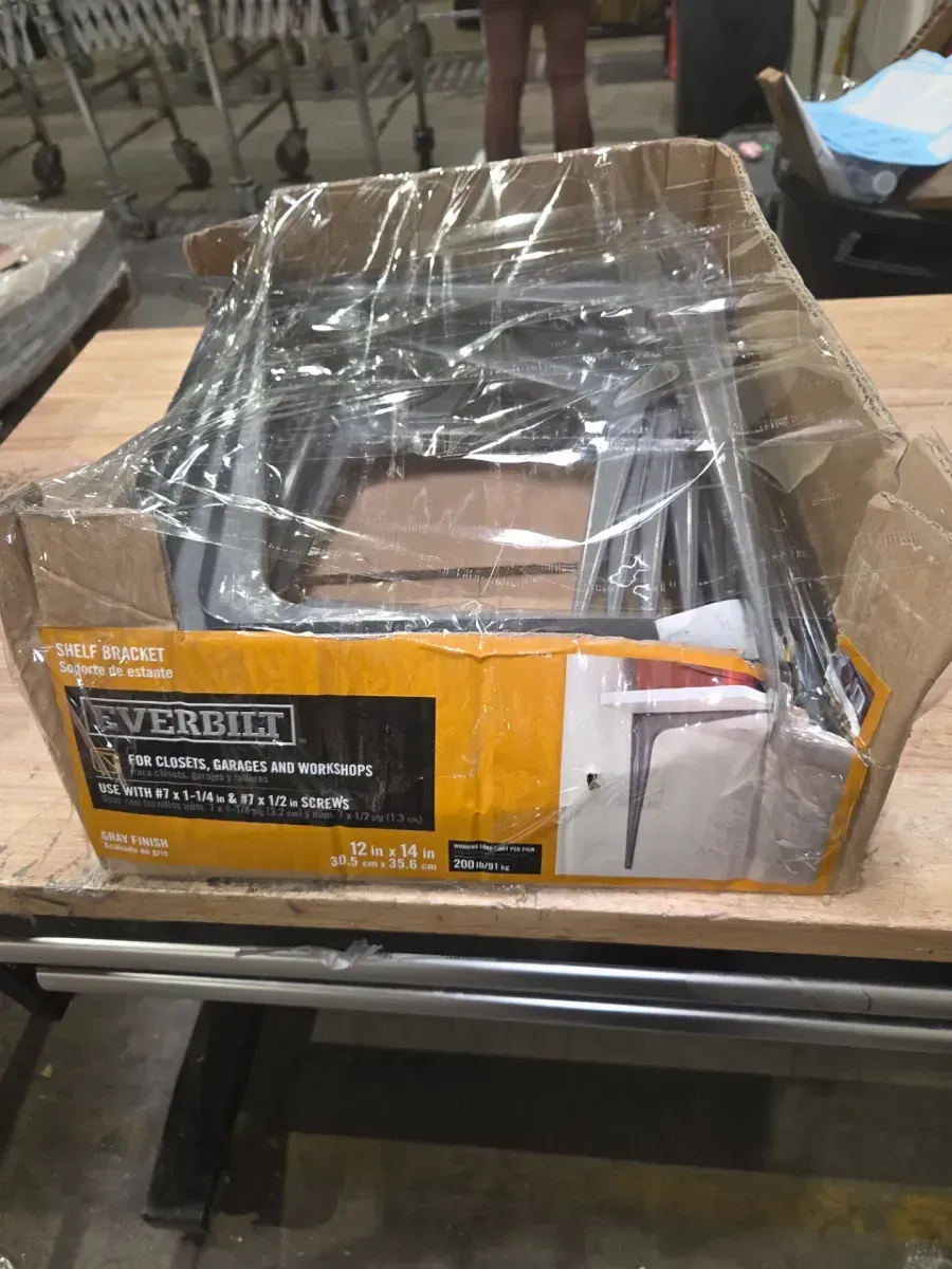 *** pack of 25***12 in. x 14 in. Gray Shelf Bracket - image 6