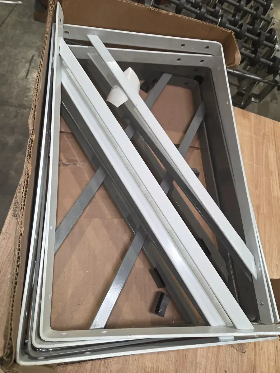 *** pack of 10 mixed 5 gray and 5 white***20 in. x 13 in. White Heavy-Duty Shelf Bracket - image 2