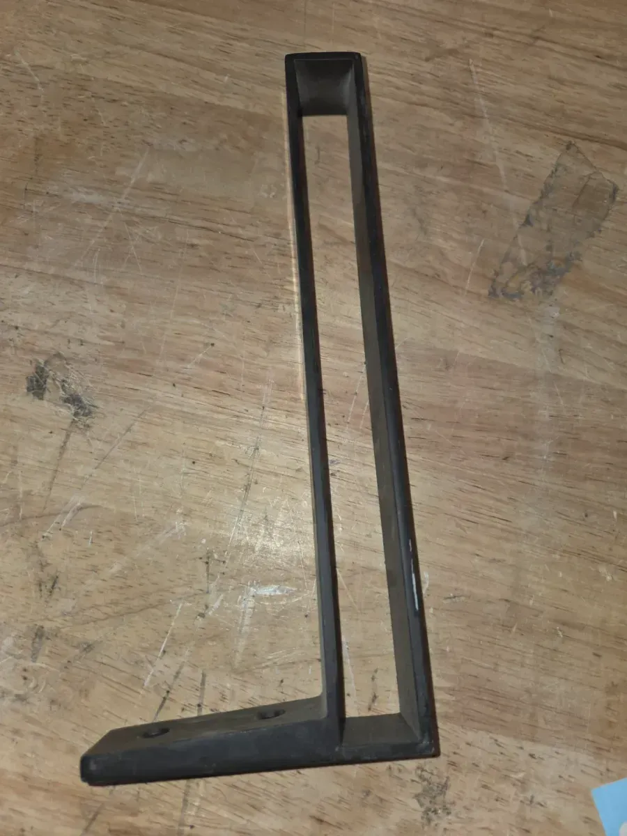 *** pack of 8***10 in. Matte Black Strap Bracket for Wood Shelving - image 3