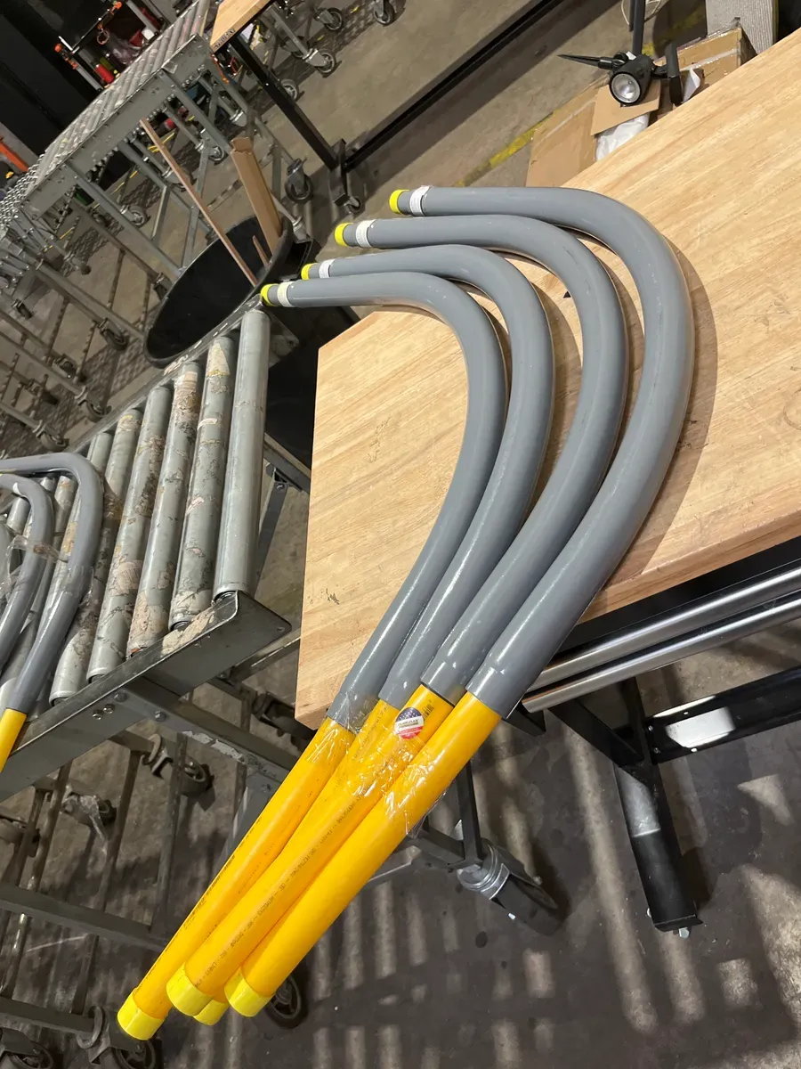 *** Woe to 2 classes ***HOME-FLEX 3/4 in. IPS Poly DR 11 to 3/4 in. MIP Underground Meter Riser Bent - image 1