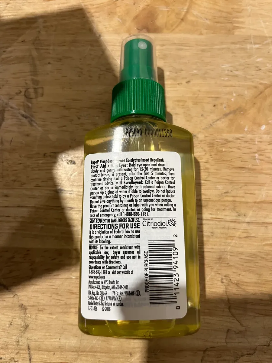 ***Pack of 6***Repel 4 oz. Plant-Based Mosquito and Insect Repellent DEET-Free Pump Spray Lemon Eucalyptus Scent - image 3