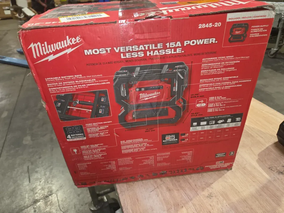 M18 18V Lithium-Ion Cordless 3600-Watt/1800-Watt Battery Powered Power Supply - image 7