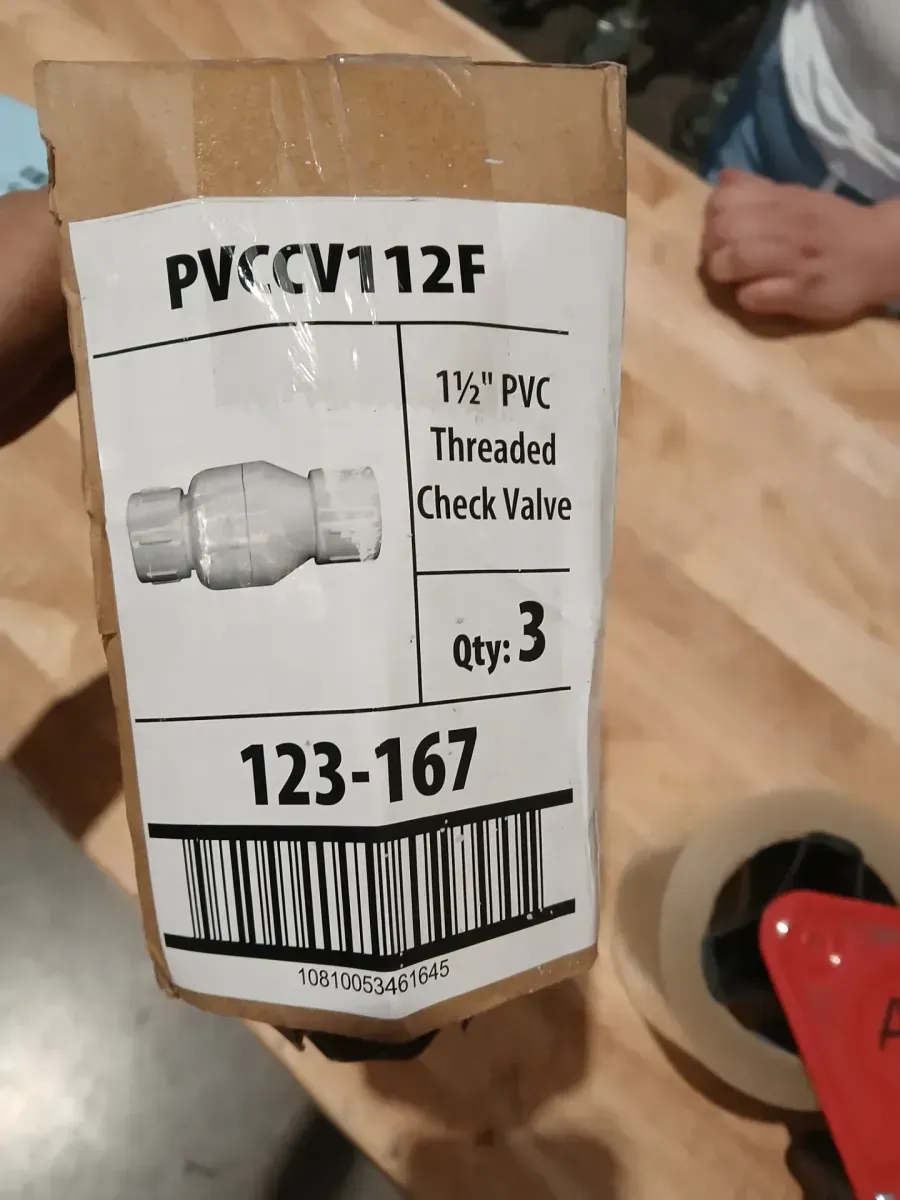 ** pack of 3**2 in. PVC FIP x FIP Sch. 40 Check Valve - image 3
