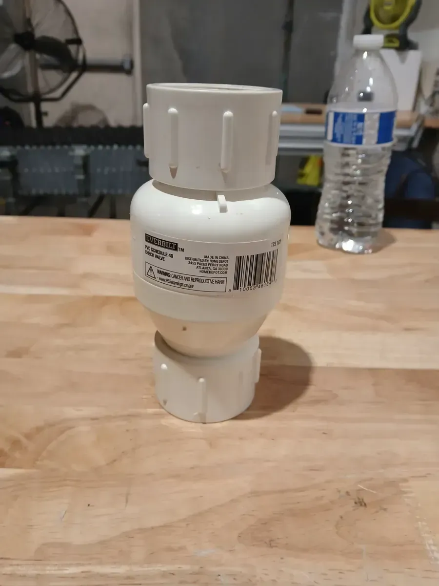  ** pack of 3**2 in. PVC FIP x FIP Sch. 40 Check Valve - image 4