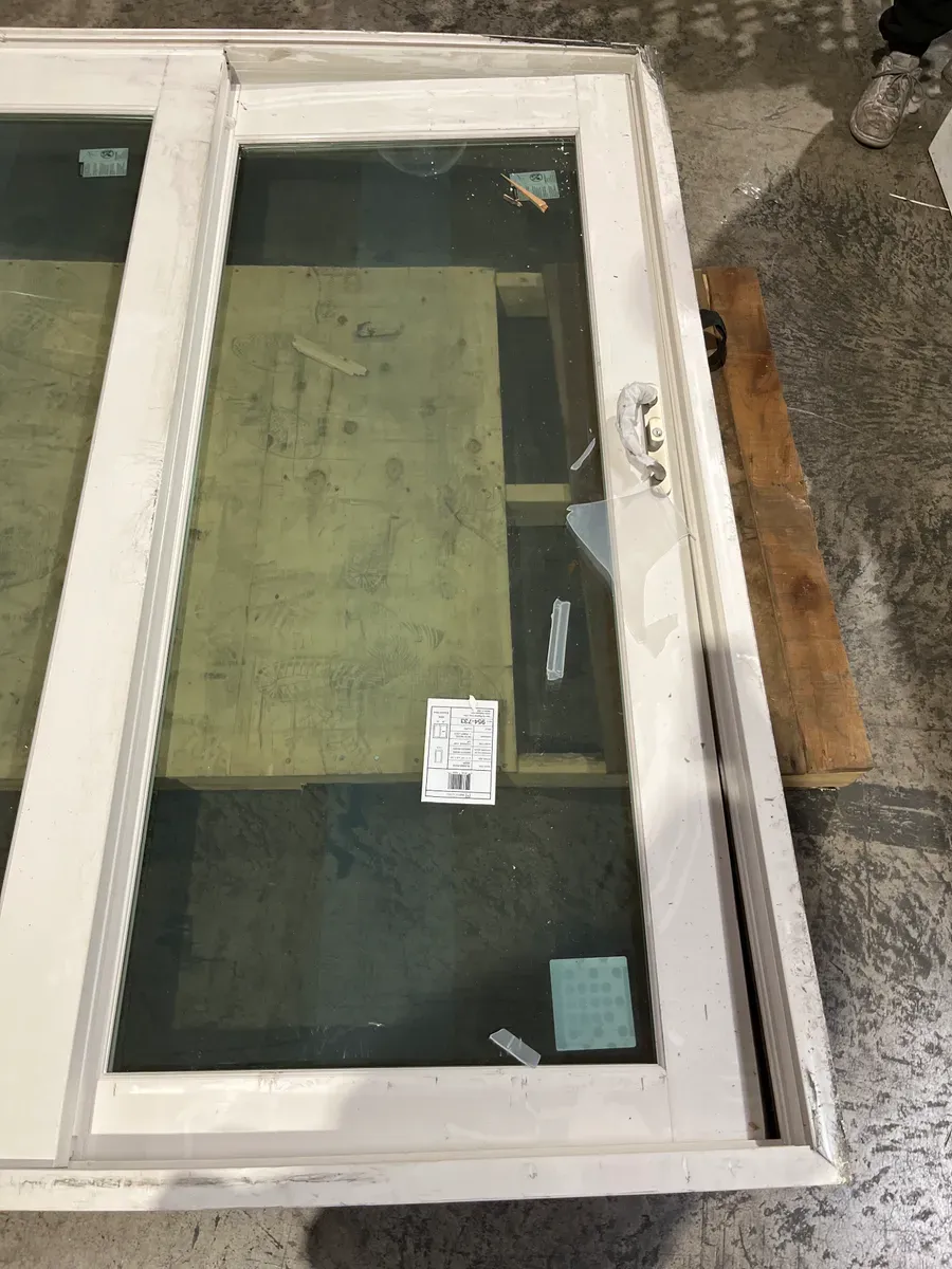 71 in. x 80 in. Smooth White Left-Hand Composite Sliding Patio Door - image 4