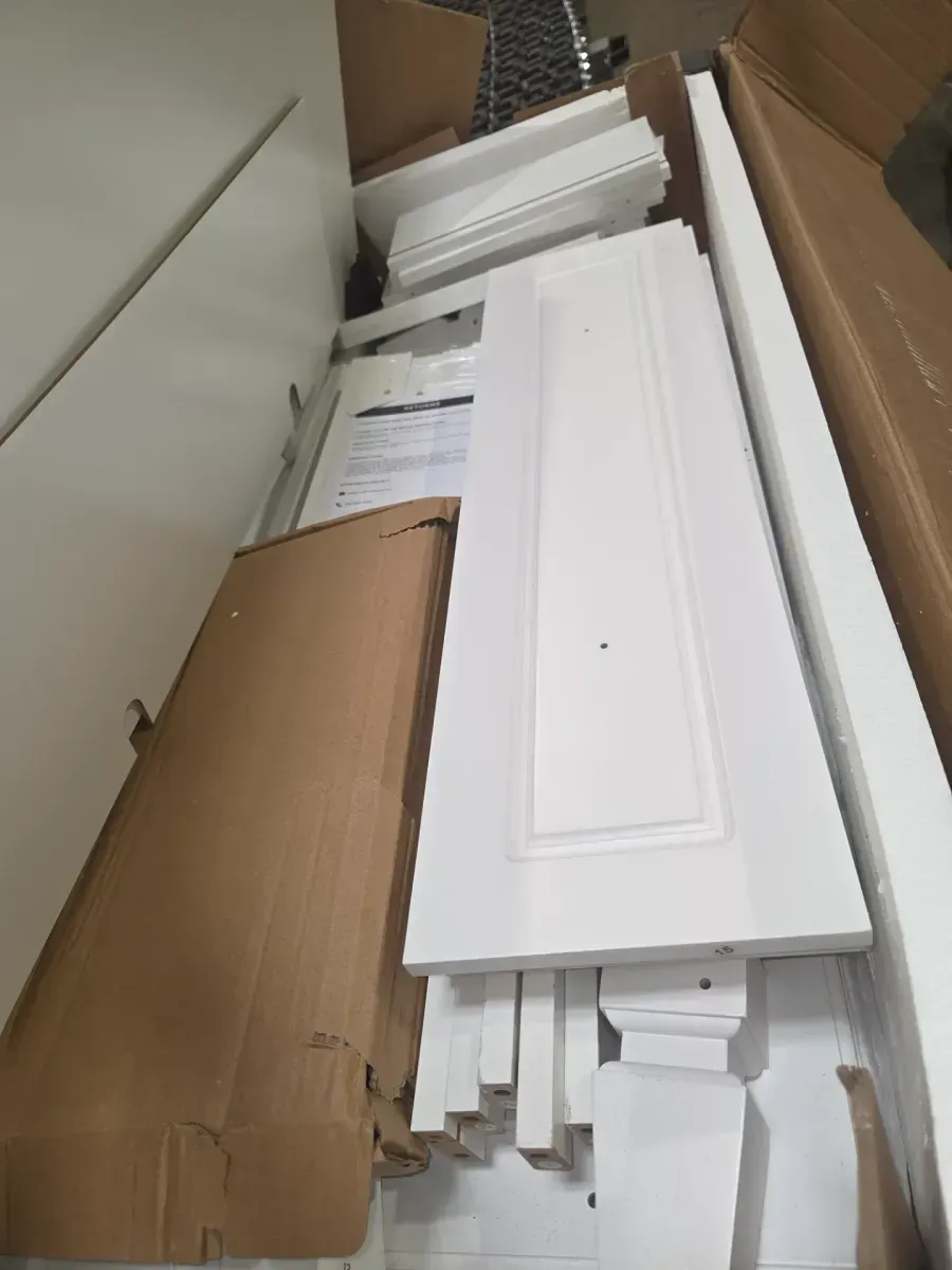 6-Drawers White Wood Storage Cabinet with Anti Tipping Device and Wooden Legs 47.4 in. H x 31.5 W x 15.7 D - image 4
