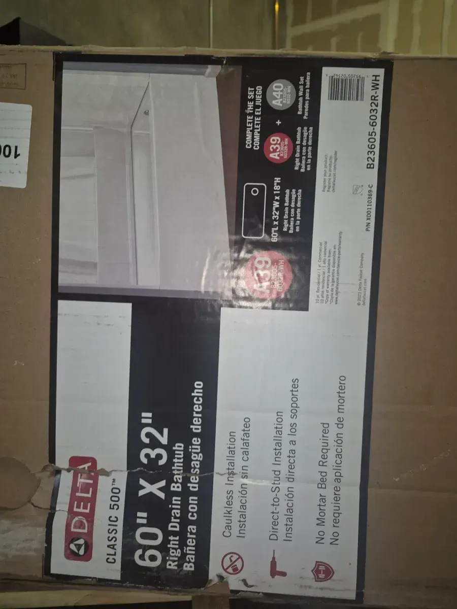 Classic 500 60 in. x 32 in. Alcove Deep Soaking Bathtub with Right Drain in High Gloss White - image 2