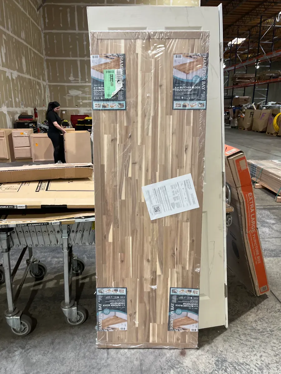 6 ft. L x 25 in. D Unfinished Acacia Butcher Block Countertop with Standard Edge - image 3