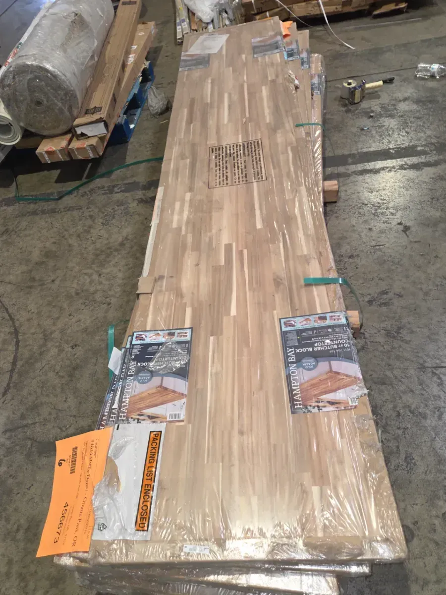 Hampton Bay 10 ft. L x 25 in. D Unfinished Acacia Butcher Block Countertop with Square Edge - image 3