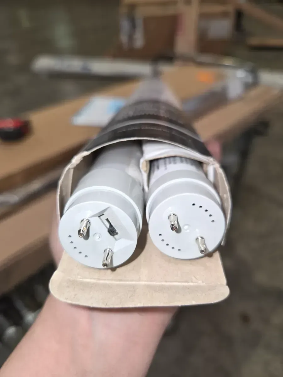 32-Watt Equivalent 48 in. T8 Type B Ballast Bypass Direct Wire Tube Selectable White LED Linear Light Bulb (2-Pack) - image 3