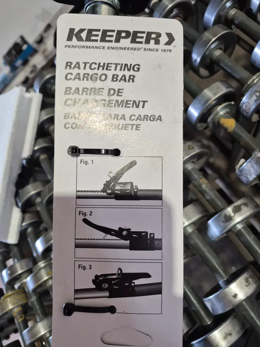 Adjustable Ratcheting Cargo Bar, 40 in. to 70 in. Extension for SUVs, Trunks and Mid-Size Pickups - image 3