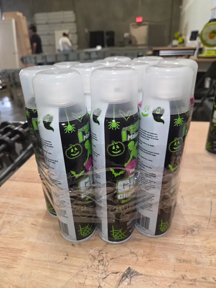 *** pack of 12***Glow-In-The-Dark Chalk Spray Window Decor - image 3