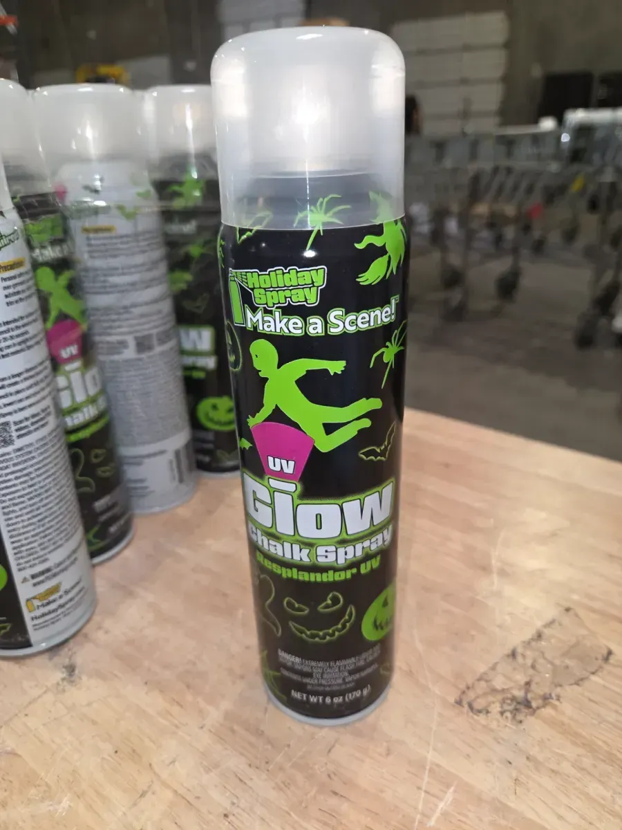 *** pack of 12***Glow-In-The-Dark Chalk Spray Window Decor - image 2