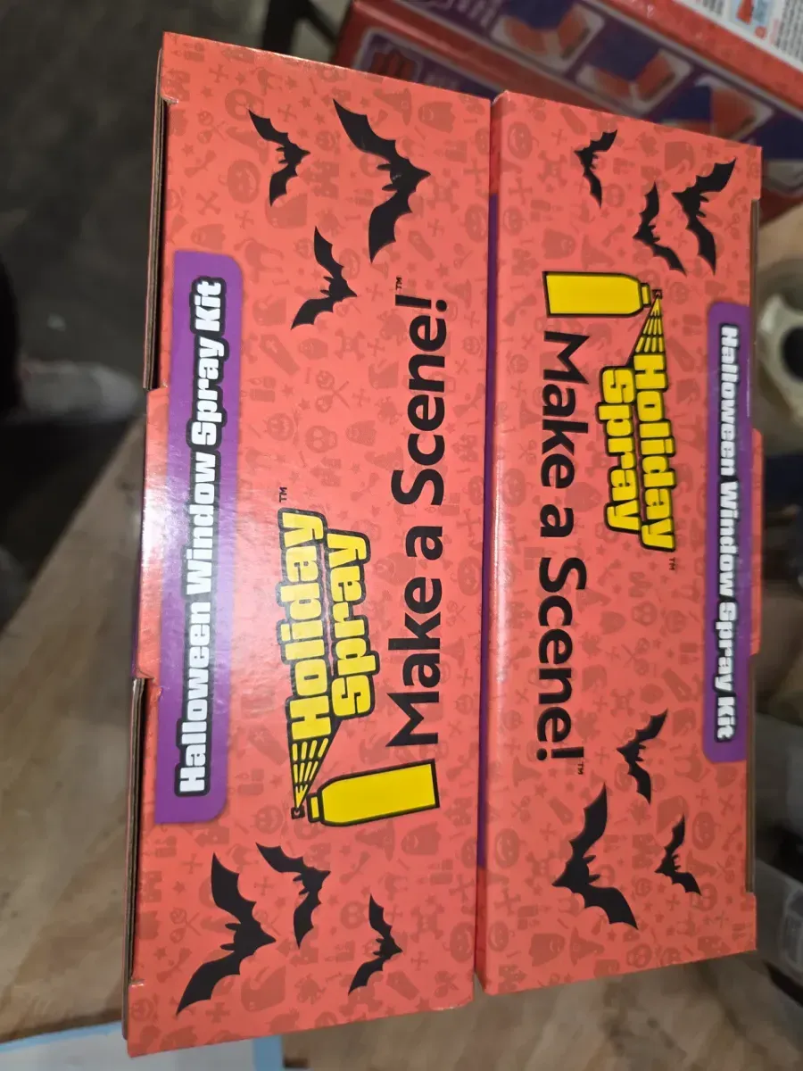 *** PACK OF 2***Halloween Chalk Spray Kit Window Decor - image 5