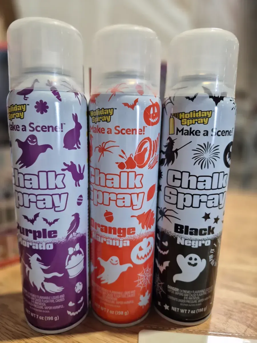 *** PACK OF 2***Halloween Chalk Spray Kit Window Decor - image 4