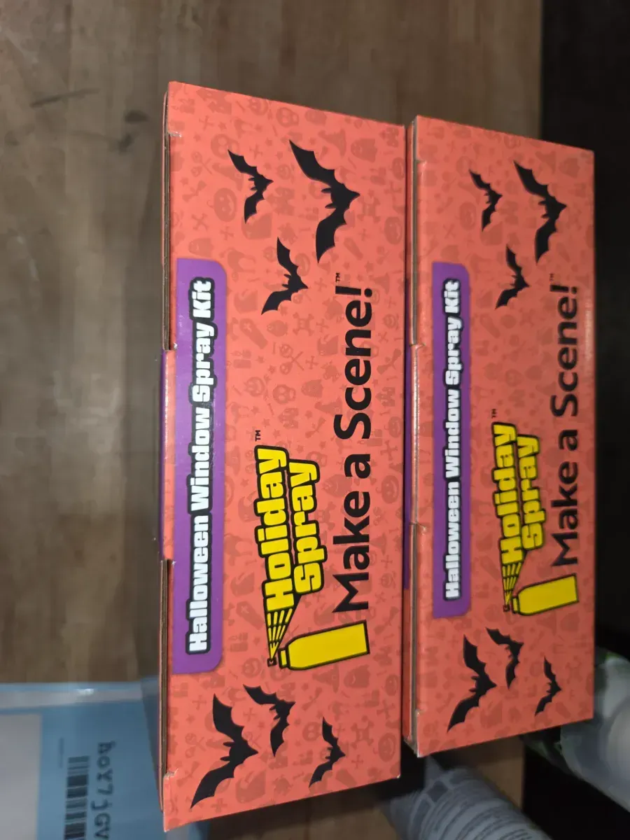 *** PACK OF 2***Halloween Chalk Spray Kit Window Decor - image 5