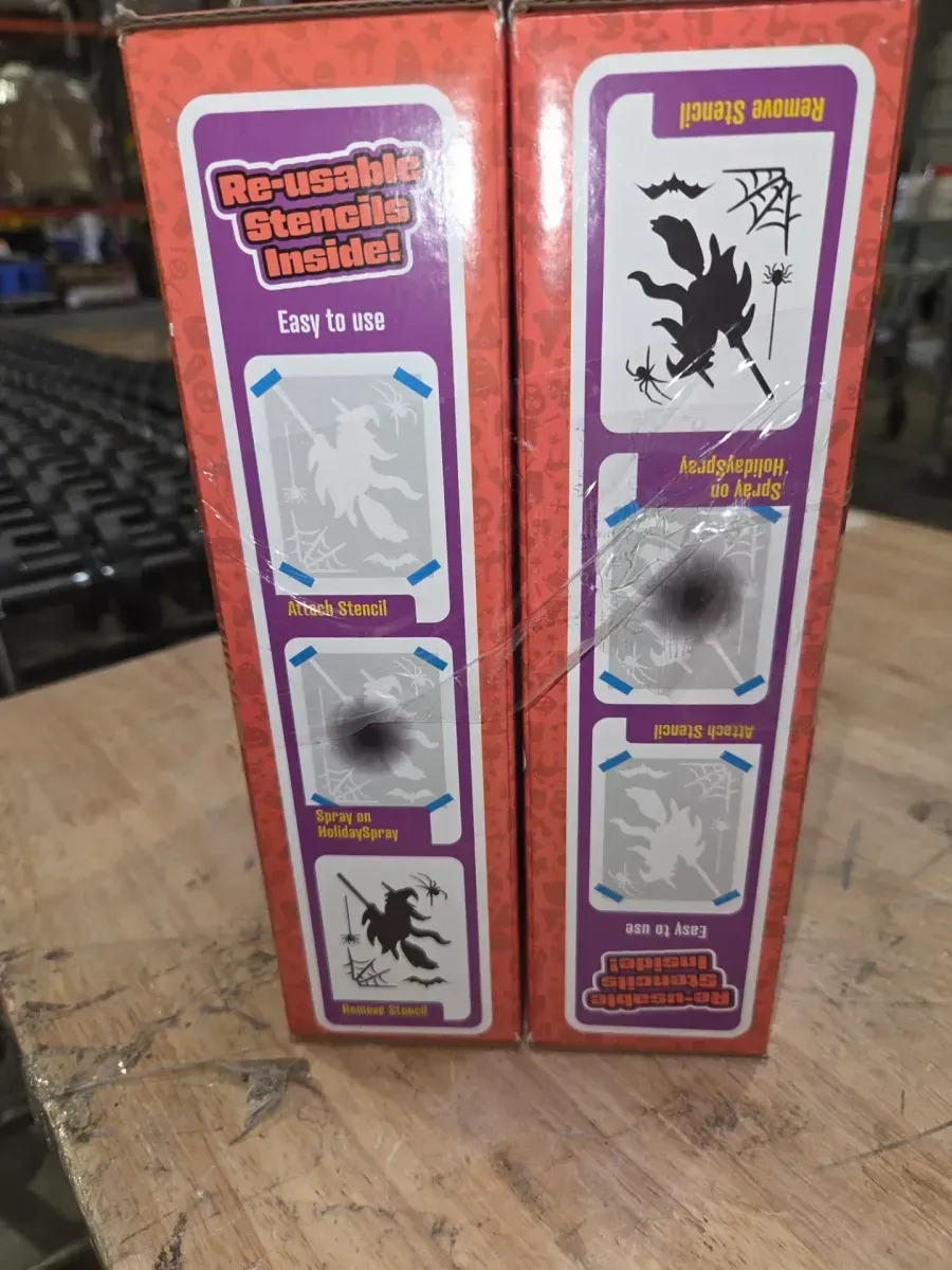 *** PACK OF 2***Halloween Chalk Spray Kit Window Decor - image 5