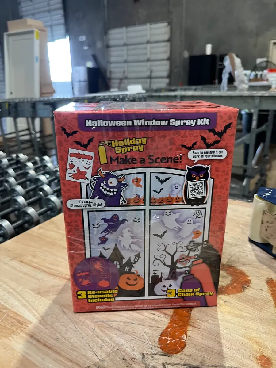 *** PACK OF 2***Halloween Chalk Spray Kit Window Decor - image 2