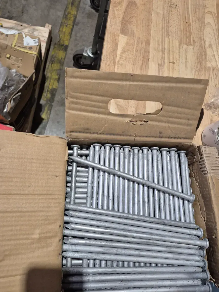 10 in. x 3/8 in. Hot Dipped Galvanized Common Spike Nail 50 lbs. (150-Count) - image 3