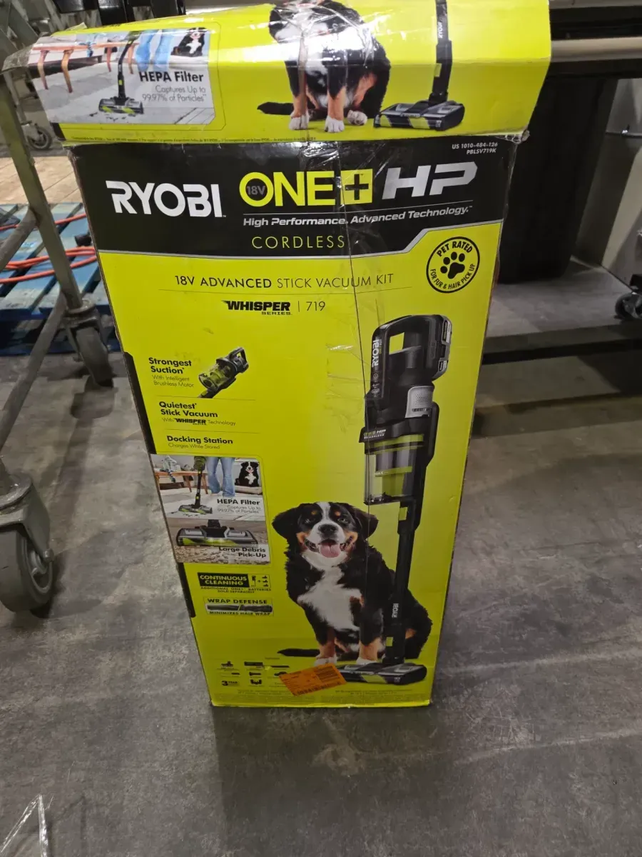 ONE+ HP 18V Brushless Cordless Advanced WHISPER Series Stick Vacuum Kit with Hand Vacuum, 4.0 Ah Battery, and Charger - image 6