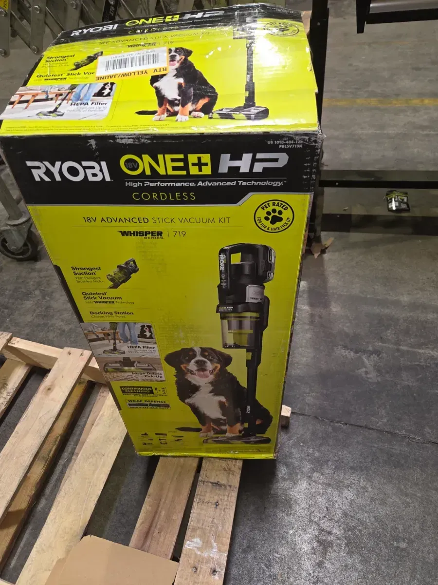 ***It is missing the charger.***ONE+ HP 18V Brushless Cordless Advanced WHISPER Series Stick Vacuum Kit with Hand Vacuum, 4.0 Ah Battery, and Charger - image 7