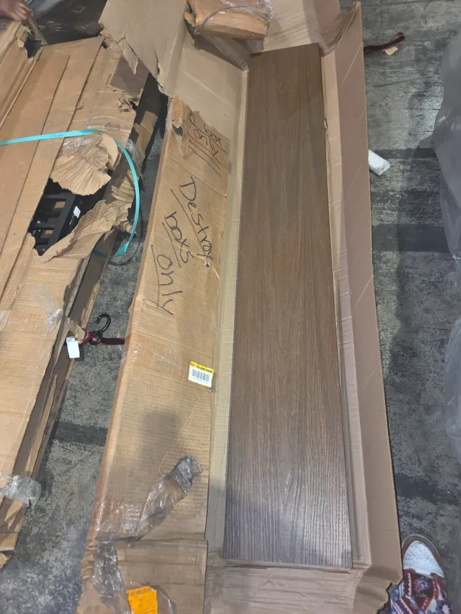 *** pack of 3 ***Fascia 0.6 in. x 11.22 in. x 6 ft. Rustic and Wood Grain Brazilian Ipe Composite Decking Board - image 3