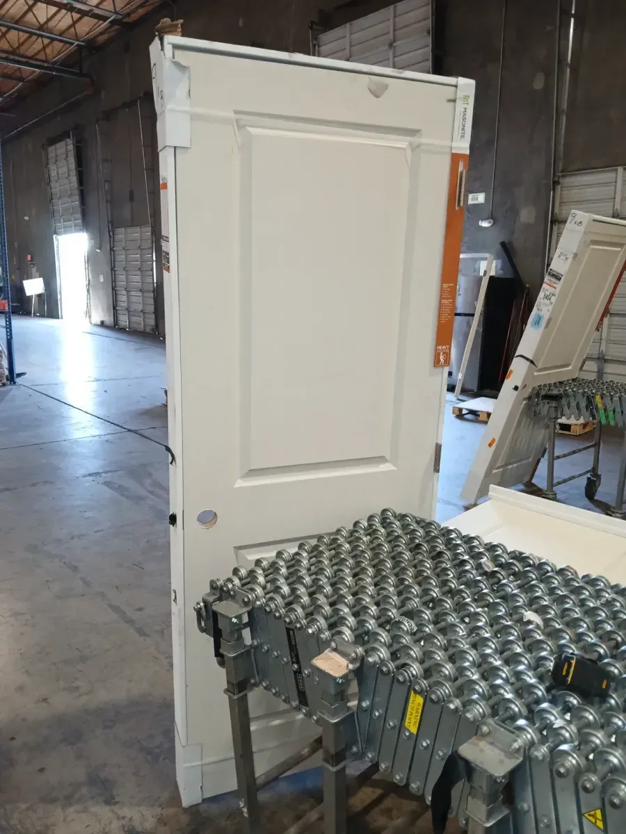 *** With frame *** 30 in. x 80 in. 2-Panel Square Top Left Hand White Primed Composite Smooth Hollow Core Single Prehung Interior Door - image 3