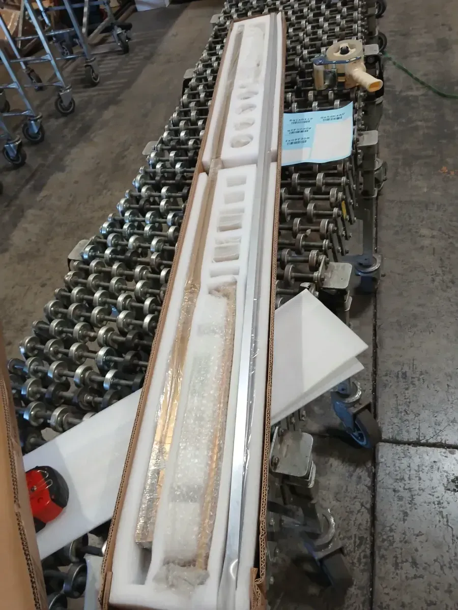 Catalyst 72 in. W x 76 in. H Double Sliding Frameless Shower Door in Brushed Gold with 3/8 in. Clear Glass - image 4