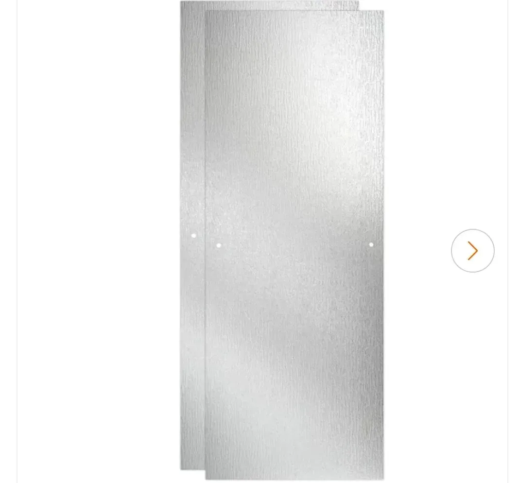 Delta 23.5 in. W x 67.8 in. H Sliding Shower Door Glass Panel in Rain Glass 44- 48 - image 1