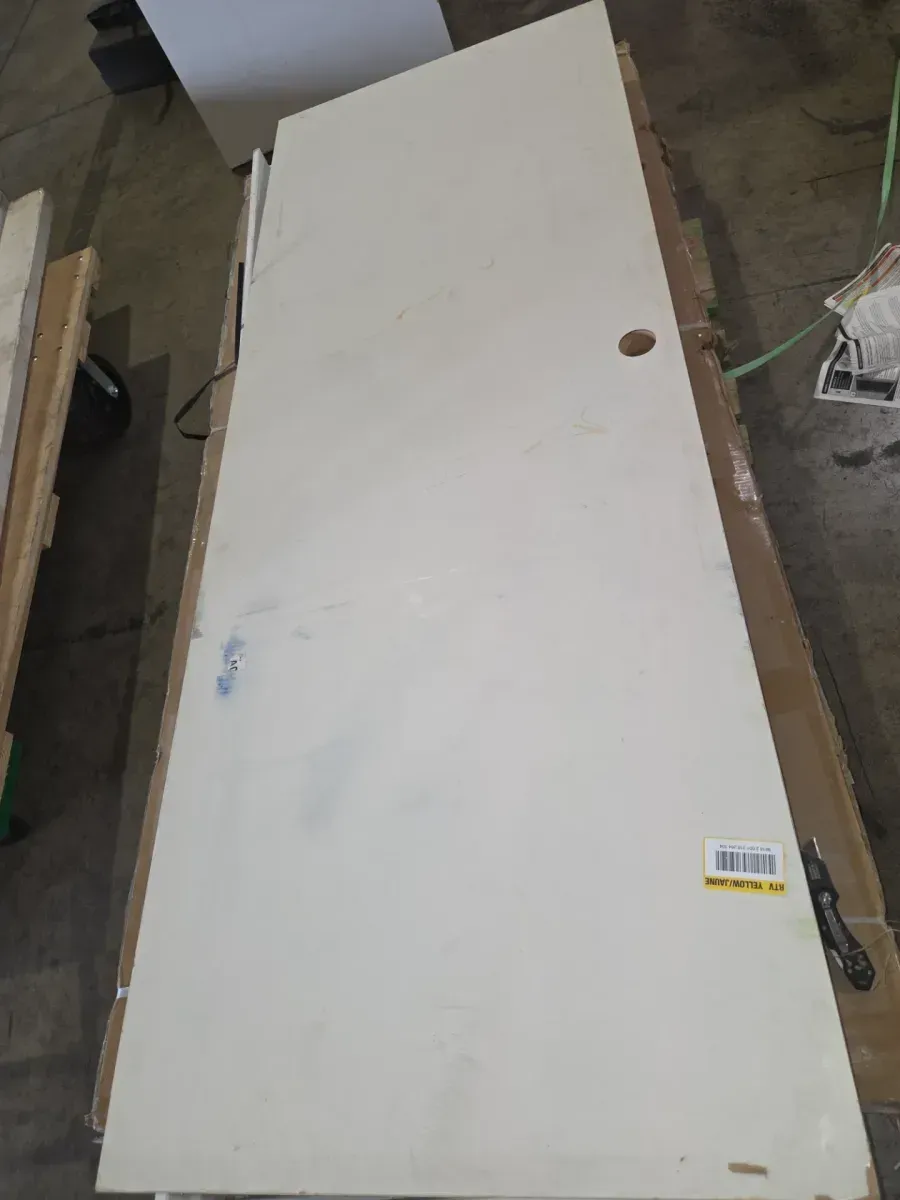 Fire-Rated Flush Panel 30 in. x 80 in. Right-Hand/Inswing White Composite Interior Commercial Door Slab - image 3
