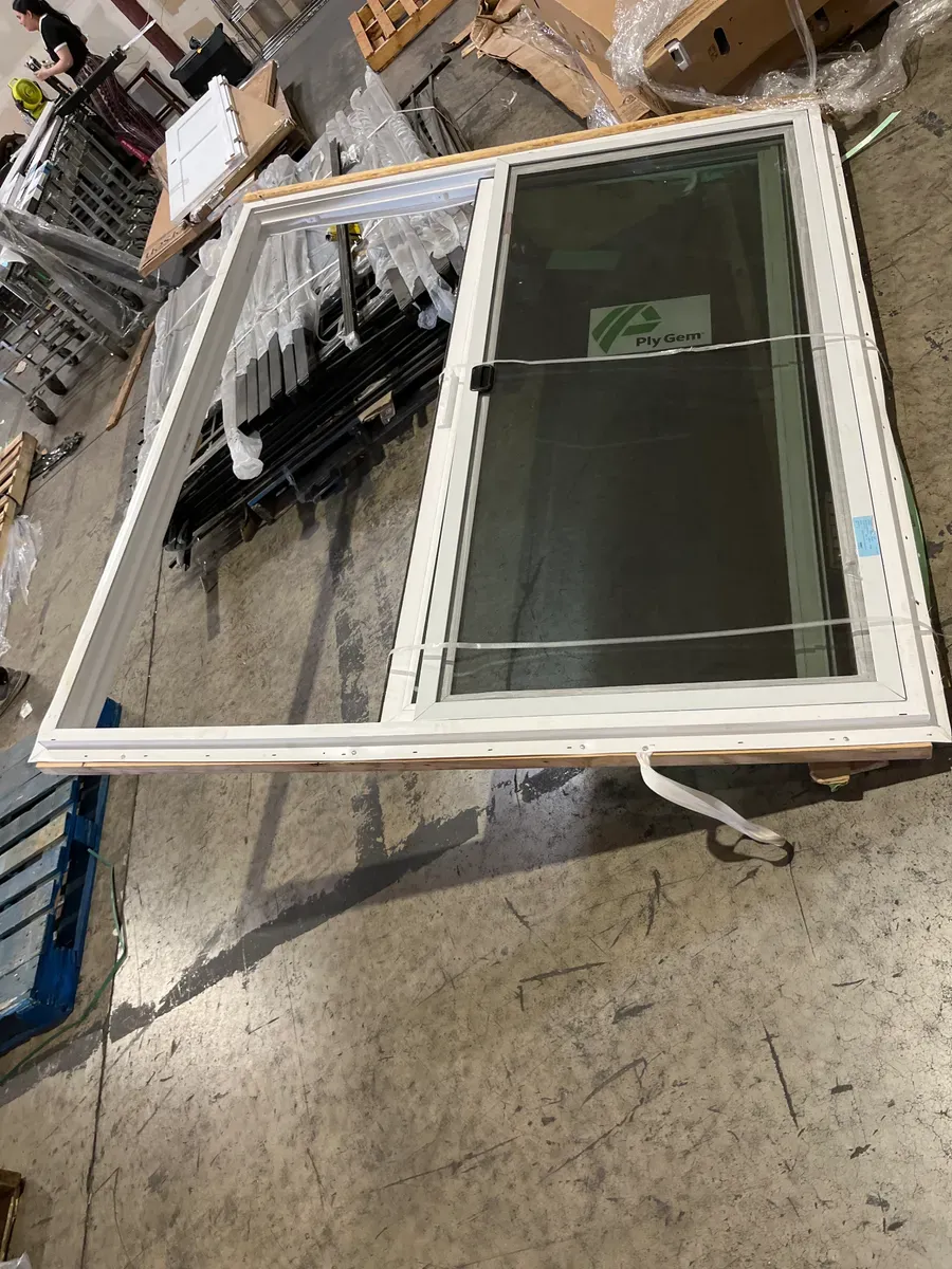 70 Series 72 in. x 80 in. White Reversible Handing Vinyl Sliding Patio Door, Low-E Glass, DP30 - image 4