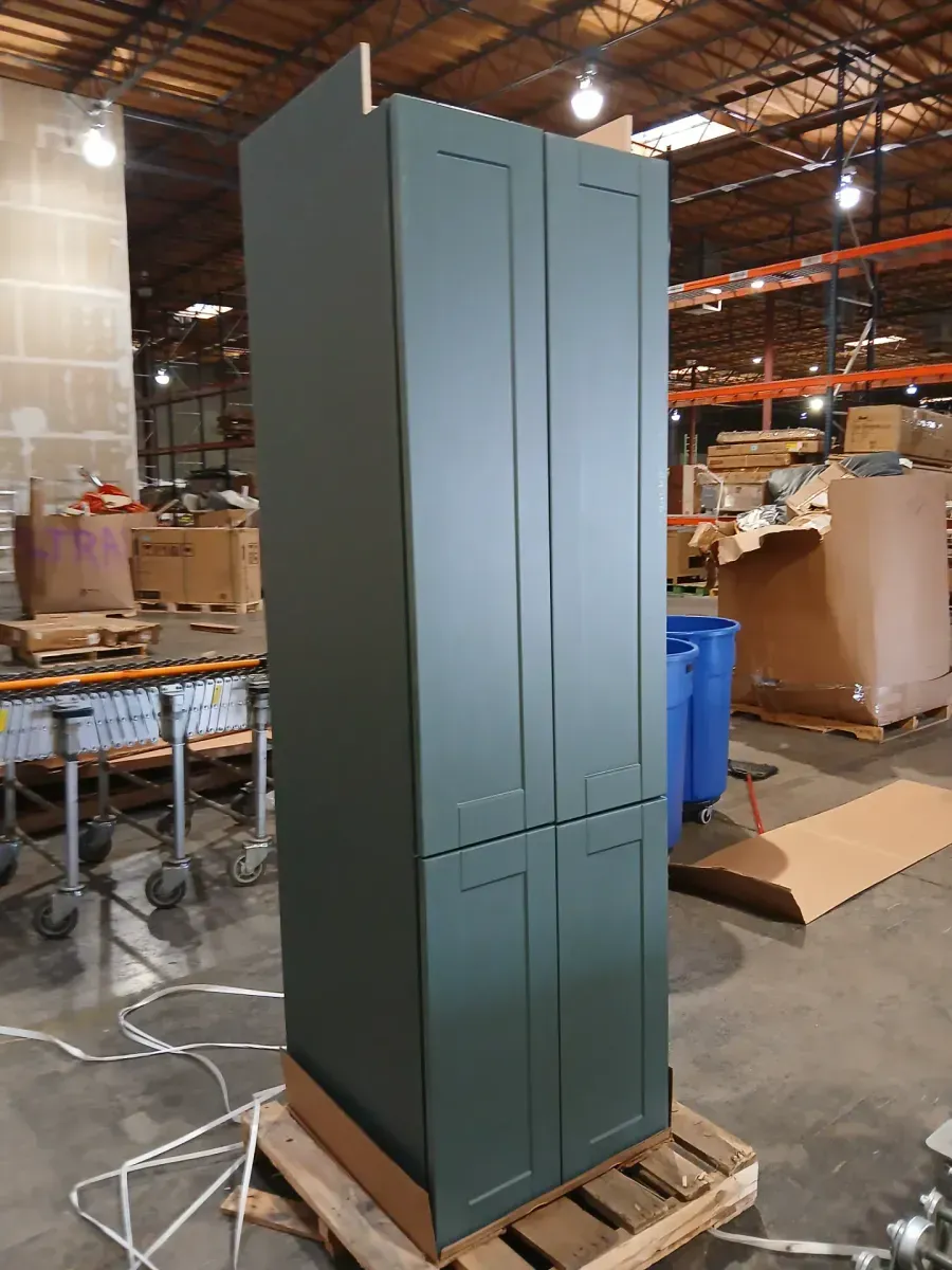 Washington 24 in. W x 24 in. D x 90 in. H Plywood Assembled Pantry in Verdant Green with 4-Shelves Pantry Cabinet - image 2