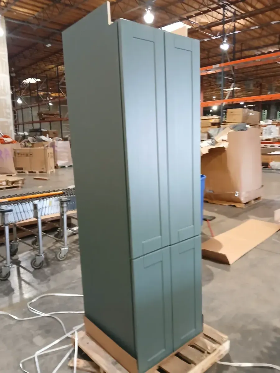 Washington 24 in. W x 24 in. D x 90 in. H Plywood Assembled Pantry in Verdant Green with 4-Shelves Pantry Cabinet - image 3